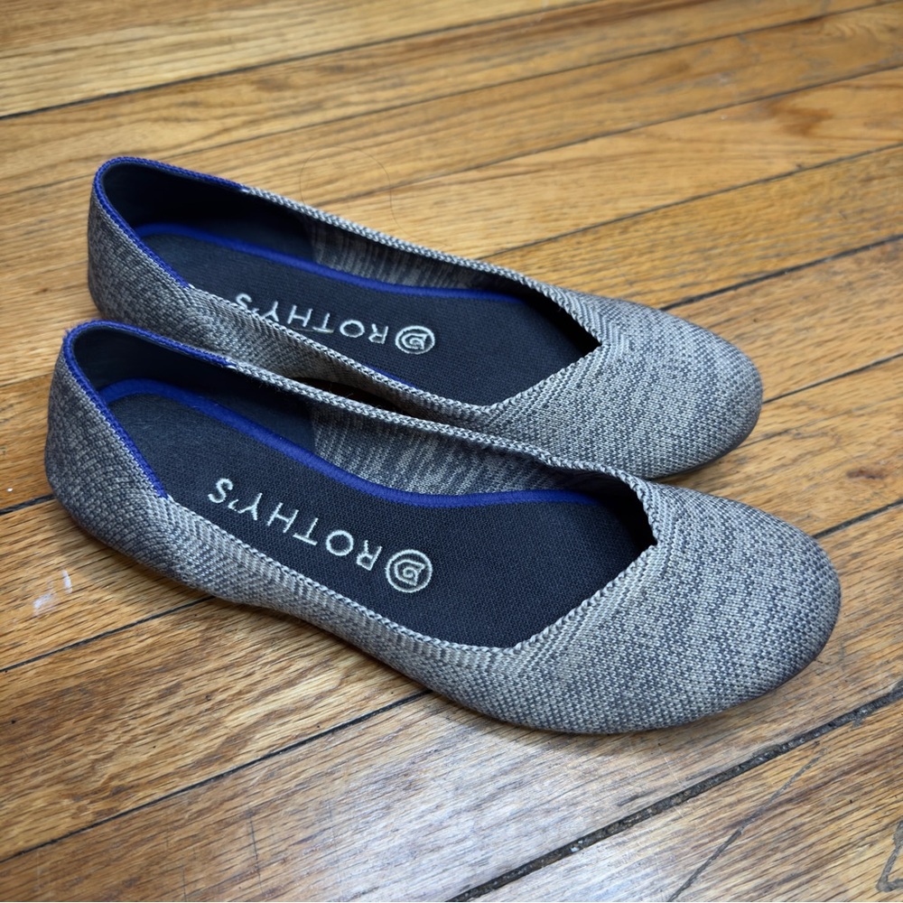 Rothy’s Flat Heather Taupe 8 Retired